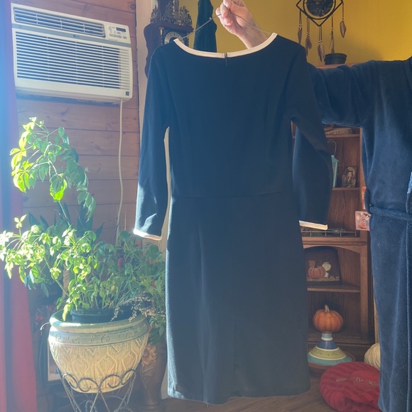 Lined body shaping black with white piping - Picture 2 of 3